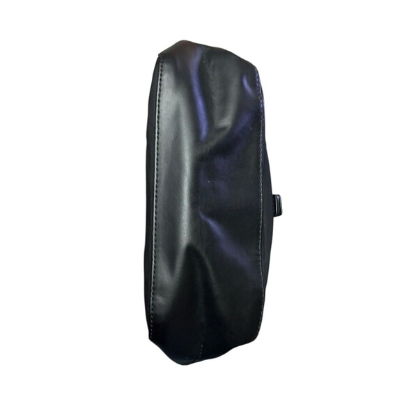 Tory Burch Perry Nylon Crossbody Shoulder Bag Black Strap Green Interior - Picture 7 of 16